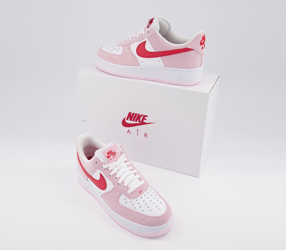 NikeAir Force 1 07 TrainersTulip Pink University Red White