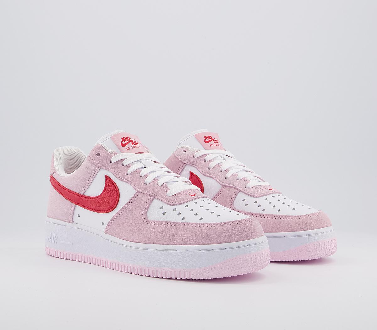 NikeAir Force 1 07 TrainersTulip Pink University Red White