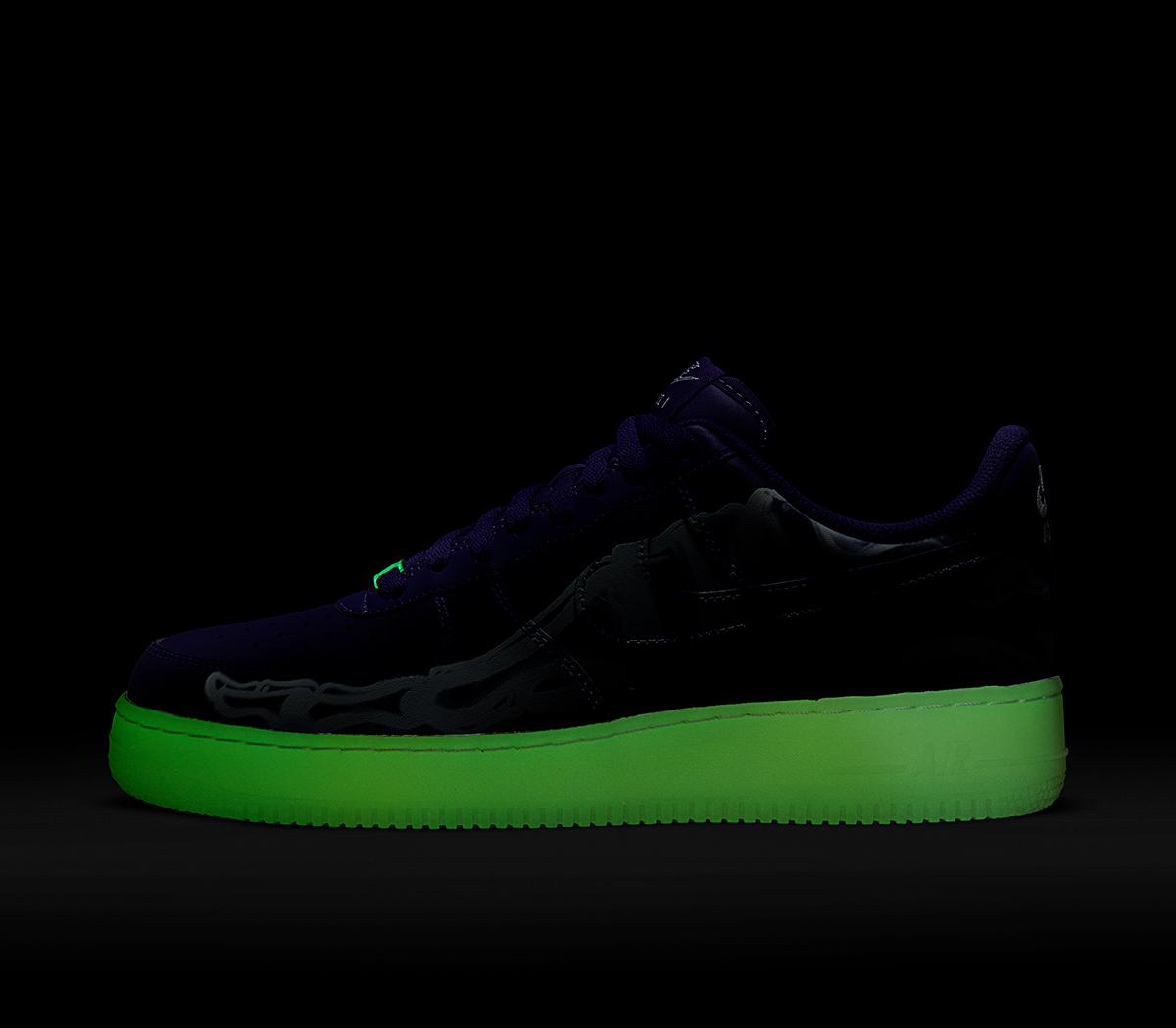 Nike Air Force 1 07 Trainers Nike Air Force 1 07 Trainers Skeleton Court Purple Court Purple White