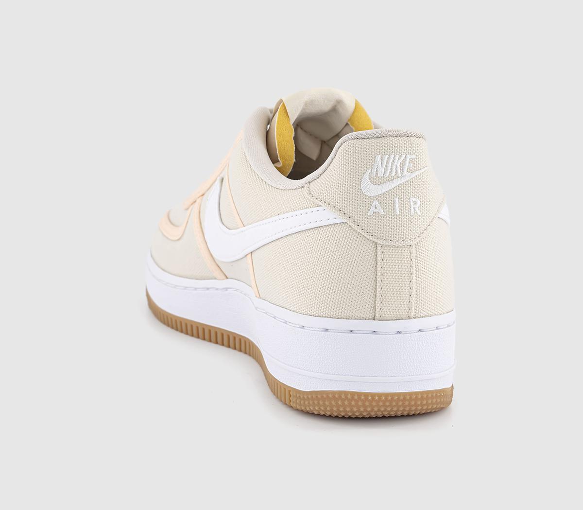 NikeAir Force 1 07 TrainersLight Cream White Crimson Tint Gum Light Brown