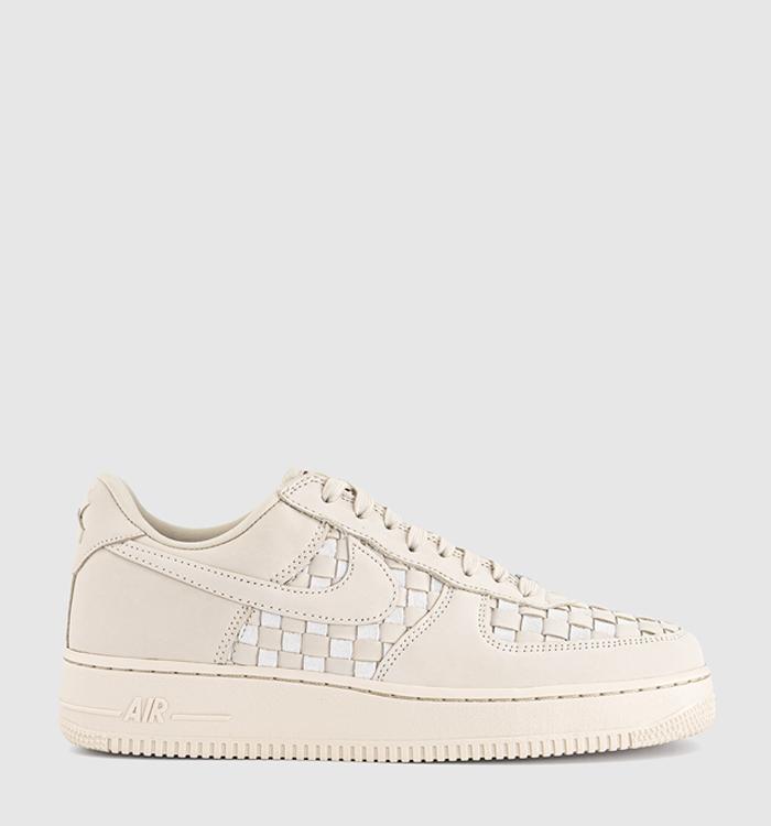 Nike Air Force 1 07 Trainers Sanddrift Pale Ivory Sail Team Red