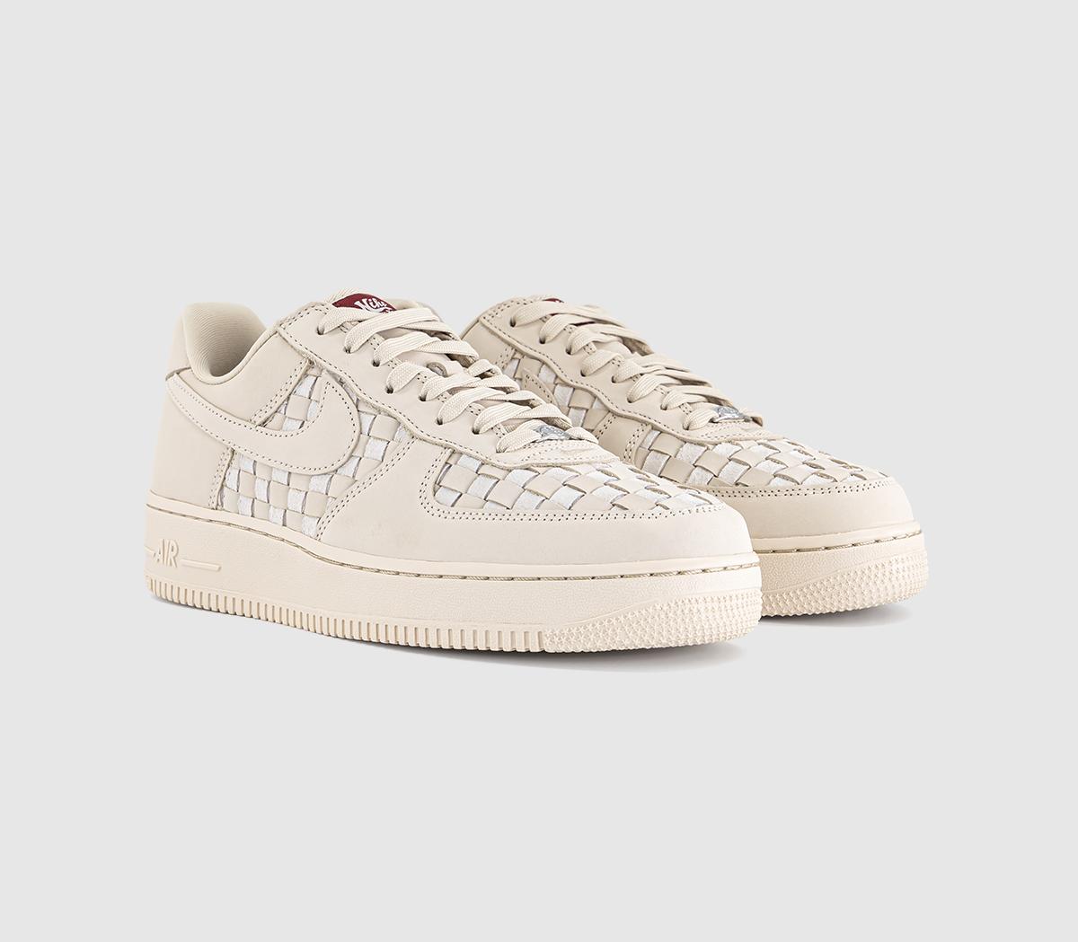 NikeAir Force 1 07 TrainersSanddrift Pale Ivory Sail Team Red