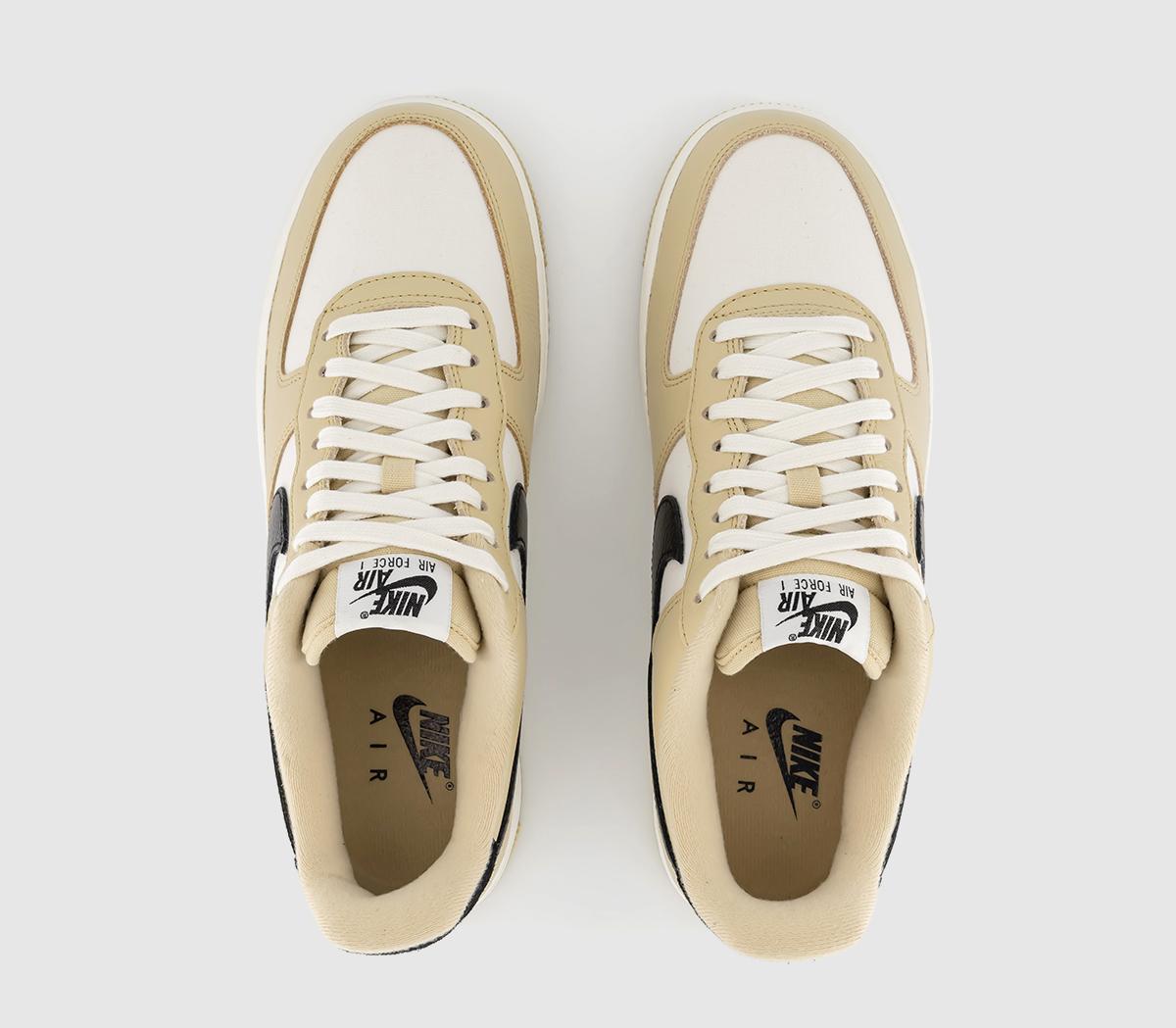 NikeAir Force 1 07 TrainersTeam Gold Black Sail