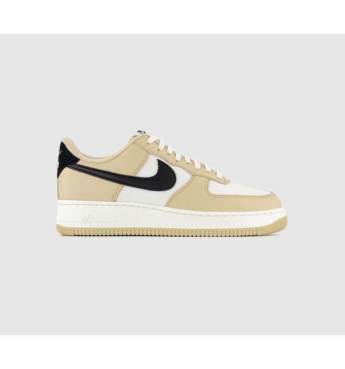 Nike Air Force 1 07 Trainers Team Gold Black Sail In Multi