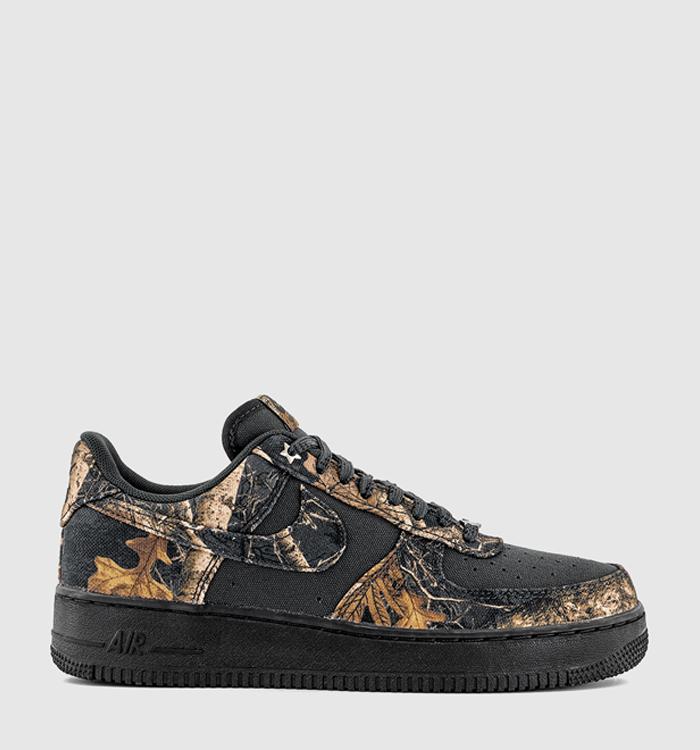 Nike Air Force 1 07 Trainers Off Noir Malti Colour Malti Colour Gum Yellow