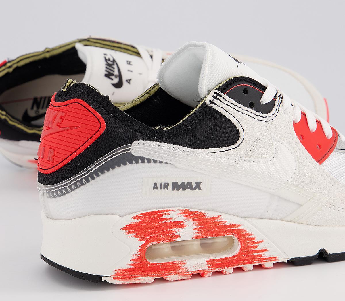 Nike Air Max III Trainers Nike Air Max III Trainers White Black Crimson
