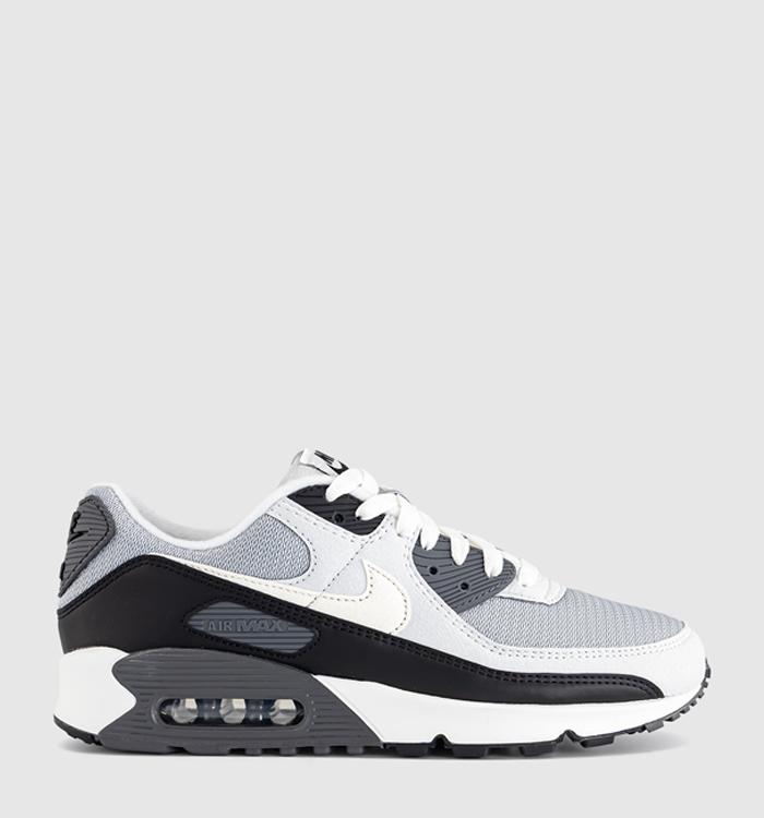Nike Air Max 90 Trainers Light Smoke Grey Sail Iron Grey Photon Dust