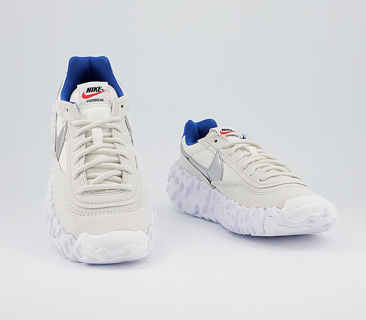 NikeOverbreak TrainersLight Bone Game Royal Team Orange White