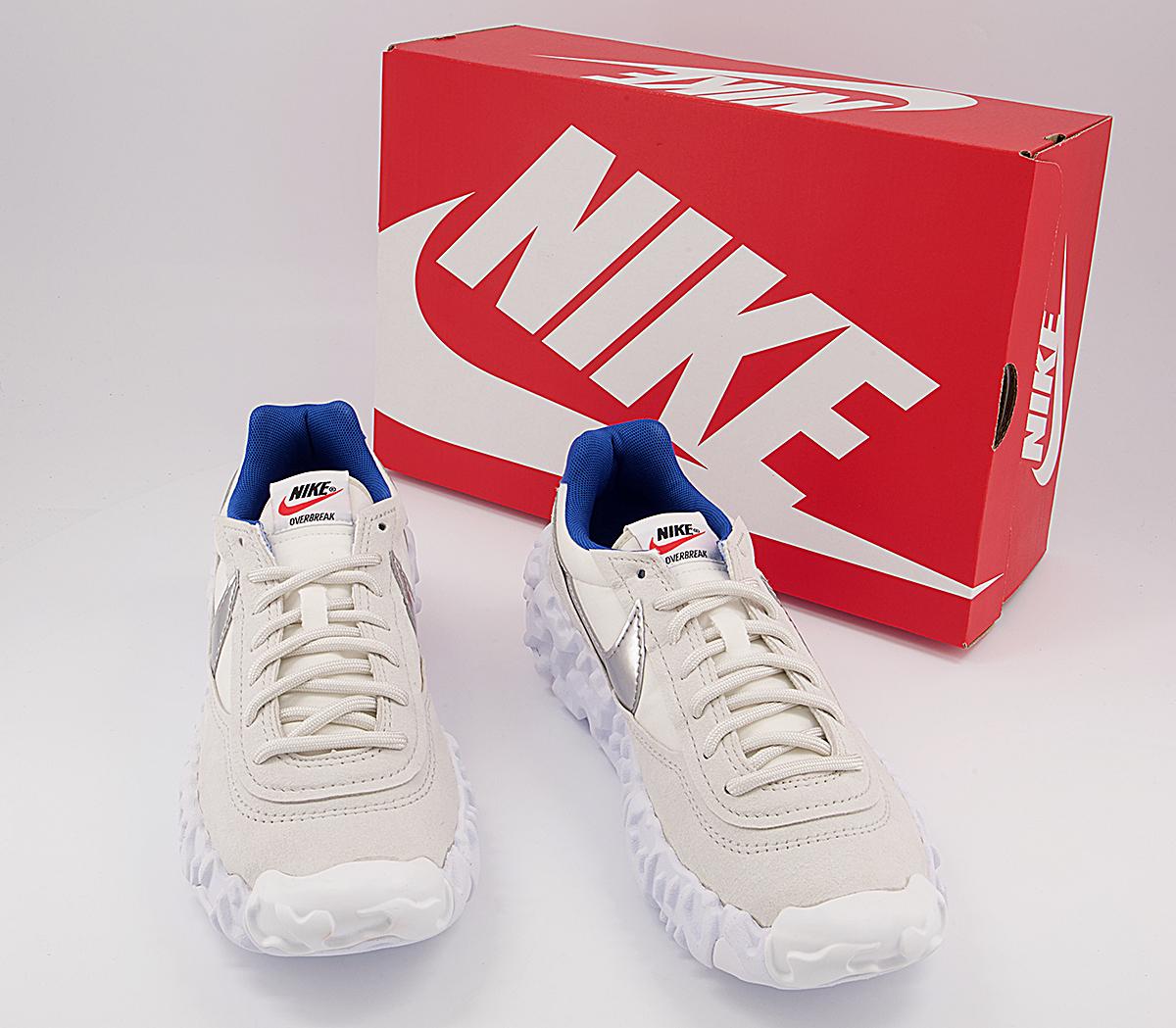 NikeOverbreak TrainersLight Bone Game Royal Team Orange White