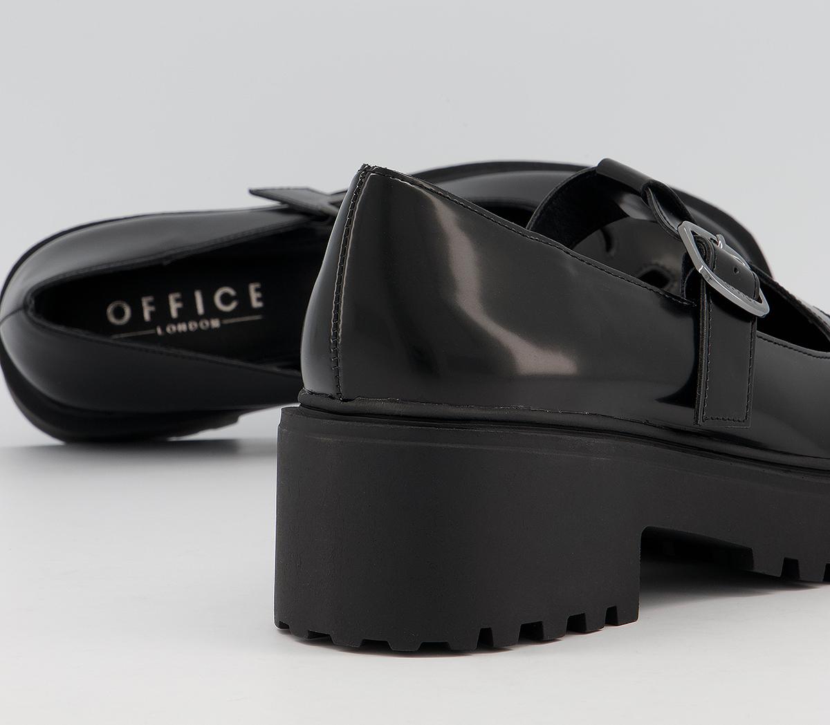 Office Frankly T-Bar Chunky Shoes Office Frankly T-Bar Chunky Shoes Shiny Black