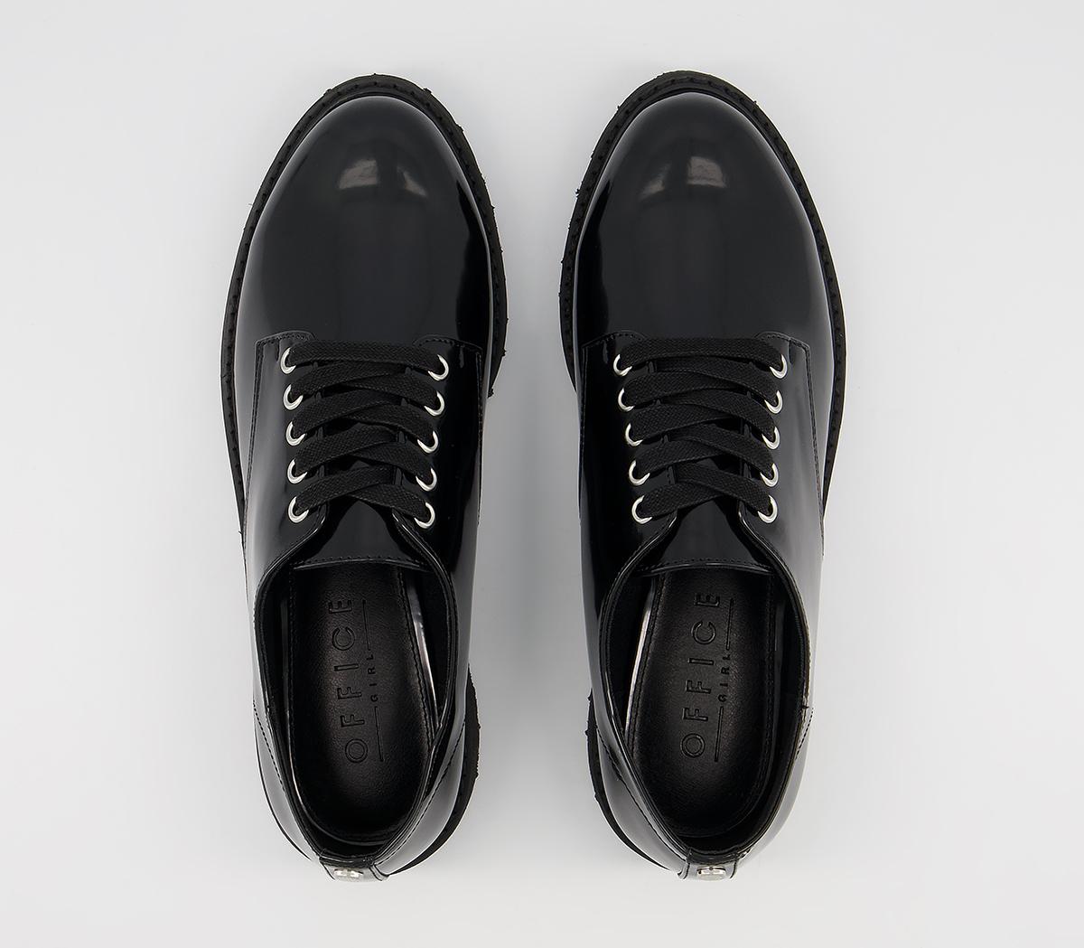 Office Fern Lace Up Flats Office Fern Lace Up Flats Black Patent