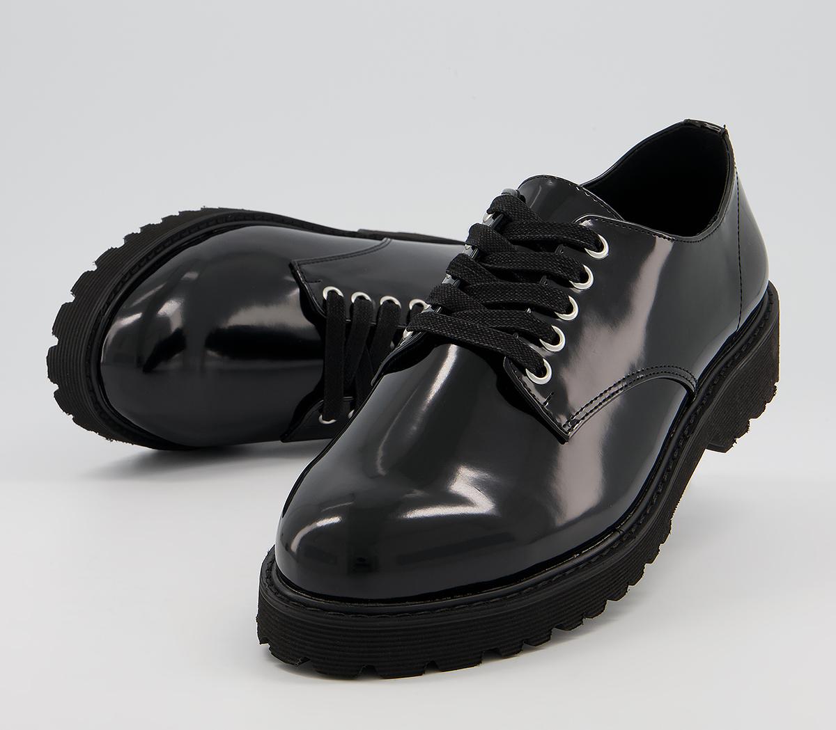 Office Fern Lace Up Flats Office Fern Lace Up Flats Black Patent
