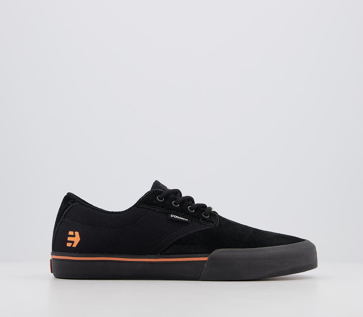 Etnies Jameson Vulc X Doomed Trainers Black Raw Suede Canvas - Men's  Trainers