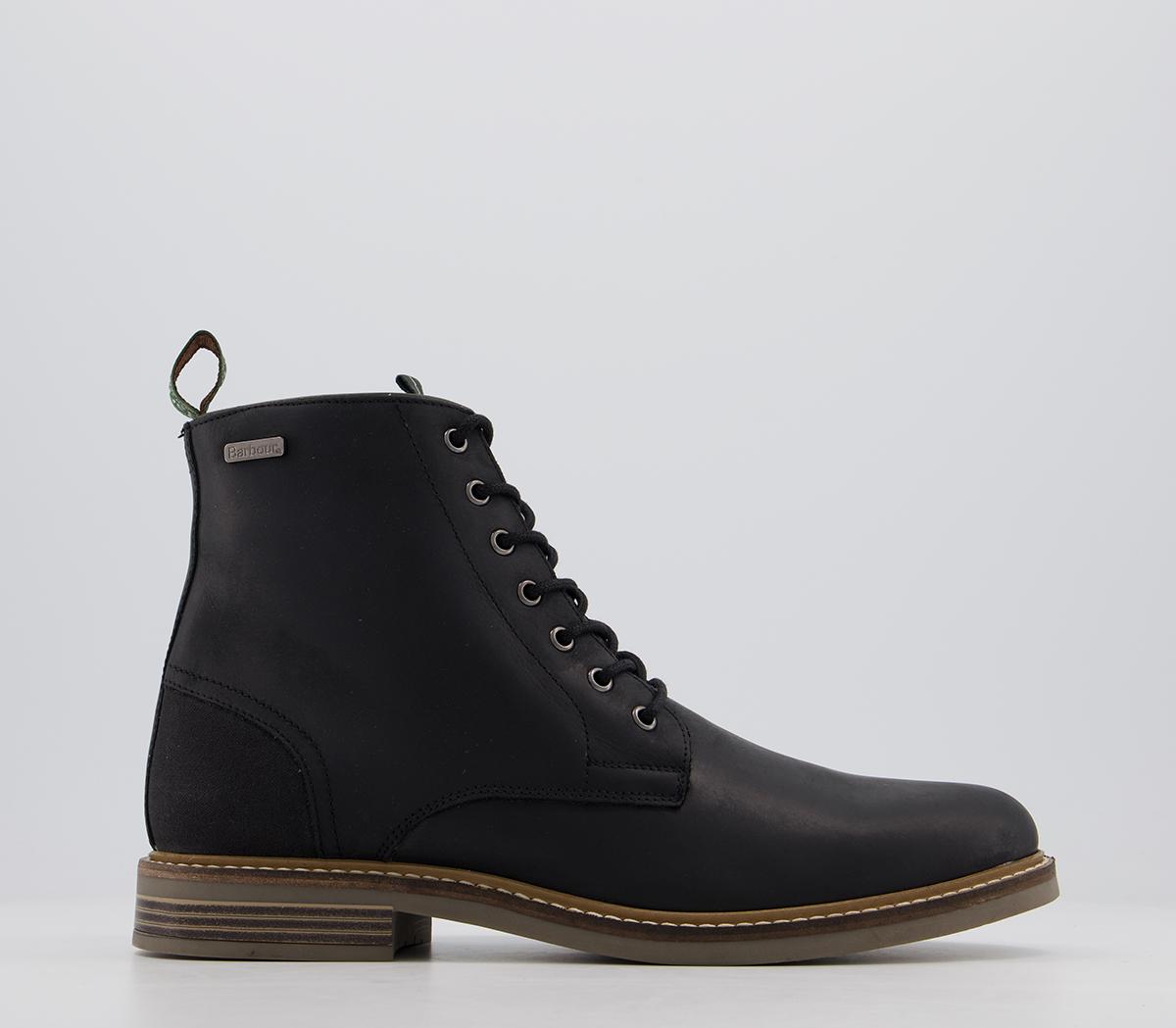 Barbour Seaham Lace Up Boots Black - Men’s Boots