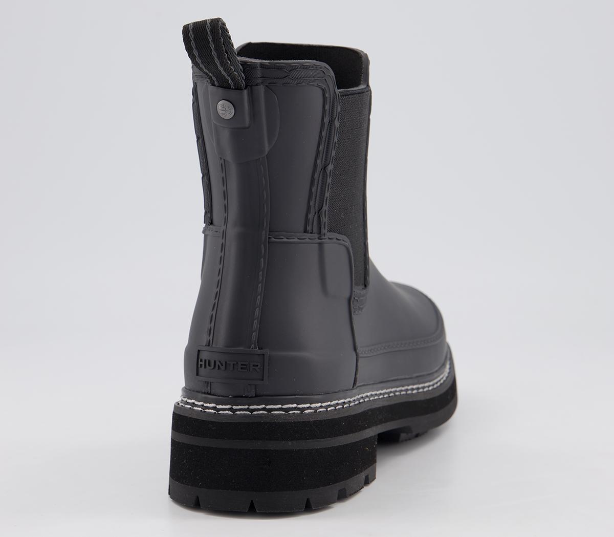Hunter Refined Stitch Detail Chelsea Boots W Hunter Refined Stitch Detail Chelsea Boots W Black