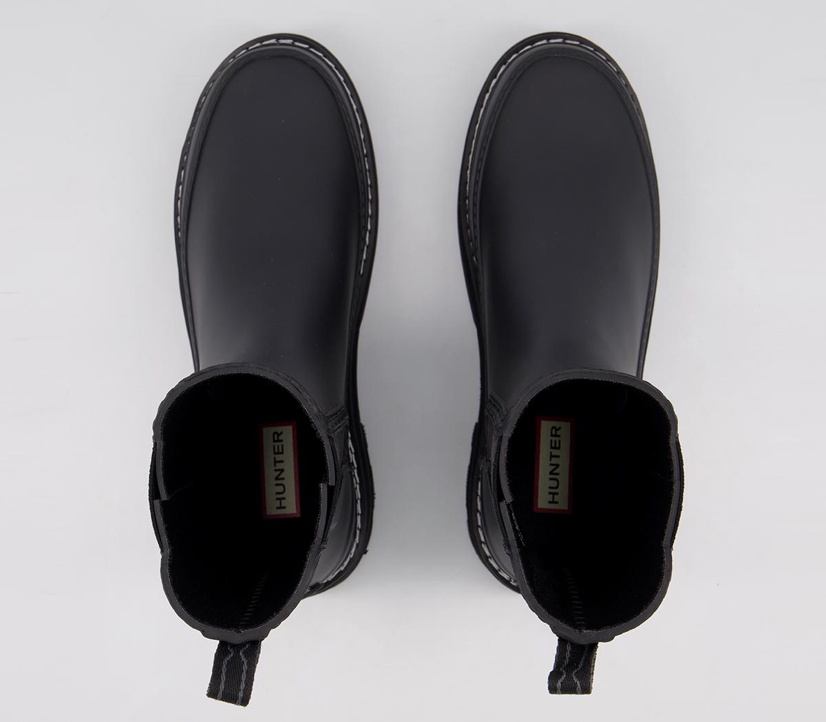 Hunter Refined Stitch Detail Chelsea Boots W Hunter Refined Stitch Detail Chelsea Boots W Black