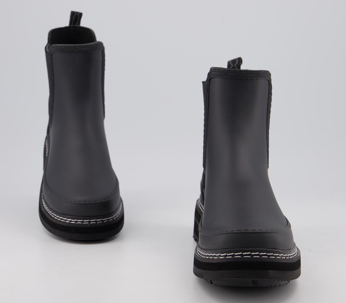 Hunter Refined Stitch Detail Chelsea Boots W Hunter Refined Stitch Detail Chelsea Boots W Black
