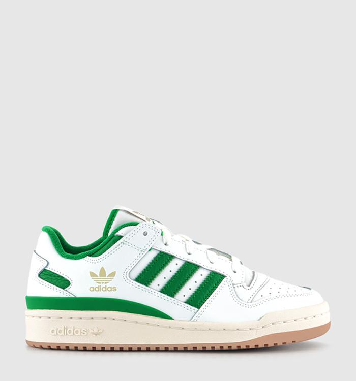 adidas Forum 84 Low Trainers White White Green