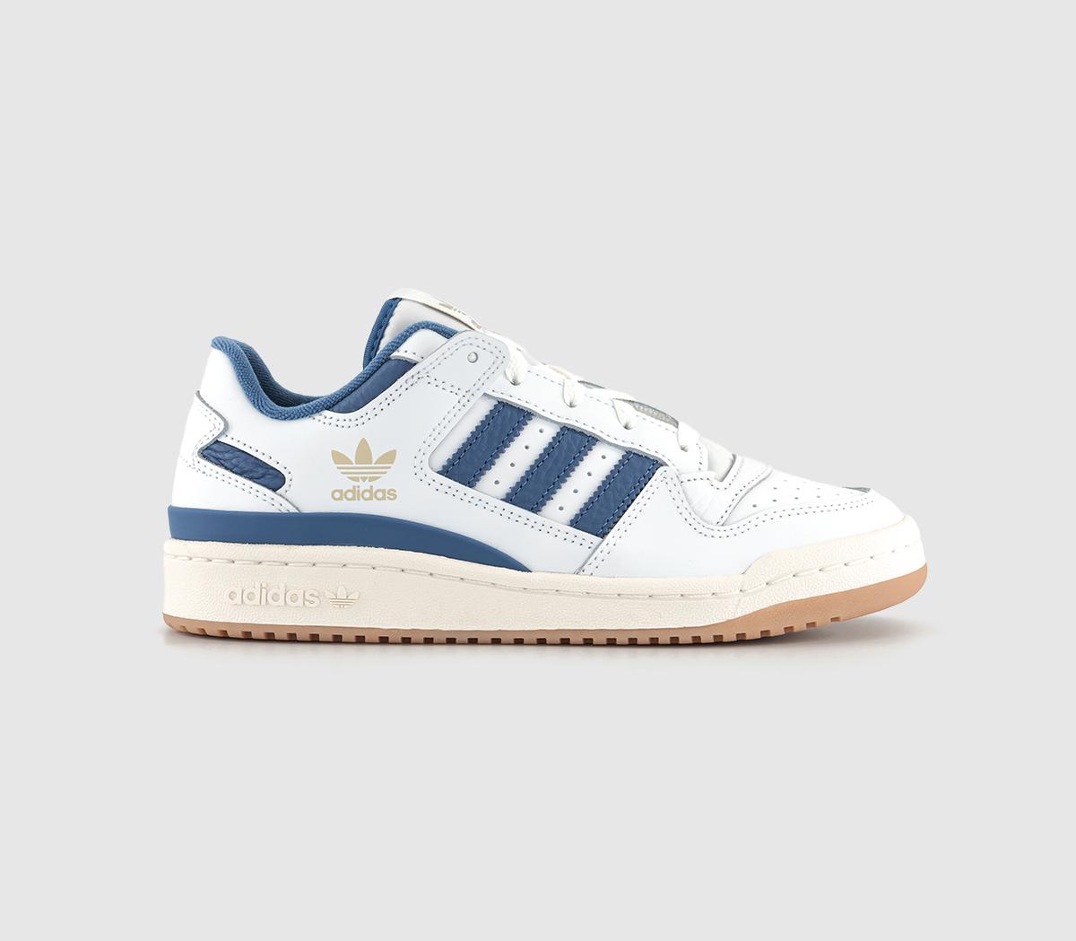 adidas Forum 84 Low Trainers White White Blue Women s Trainers