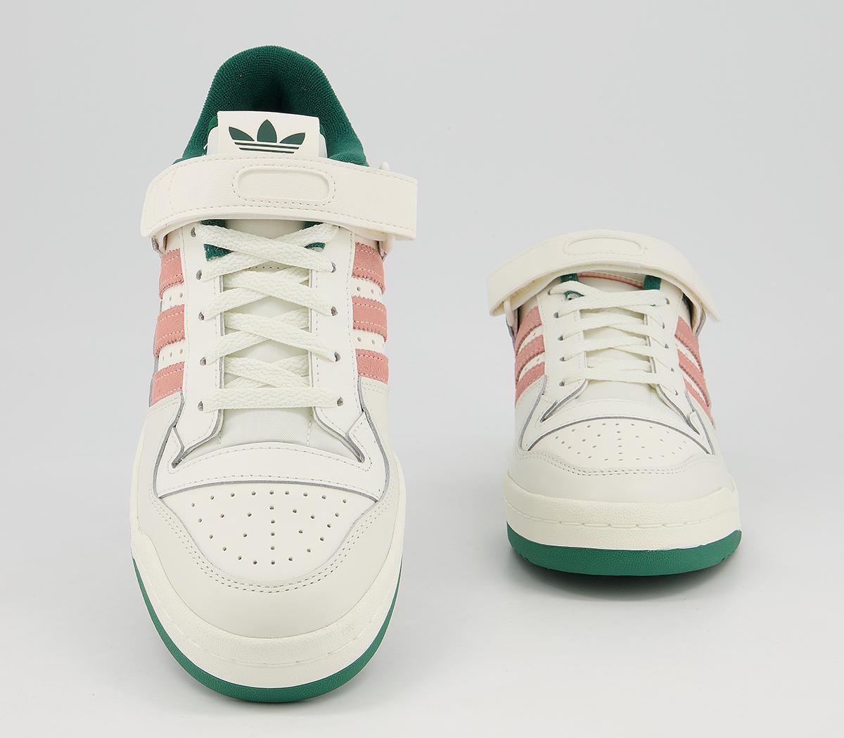 adidas Forum 84 Low Trainers adidas Forum 84 Low Trainers Off White Peach Green