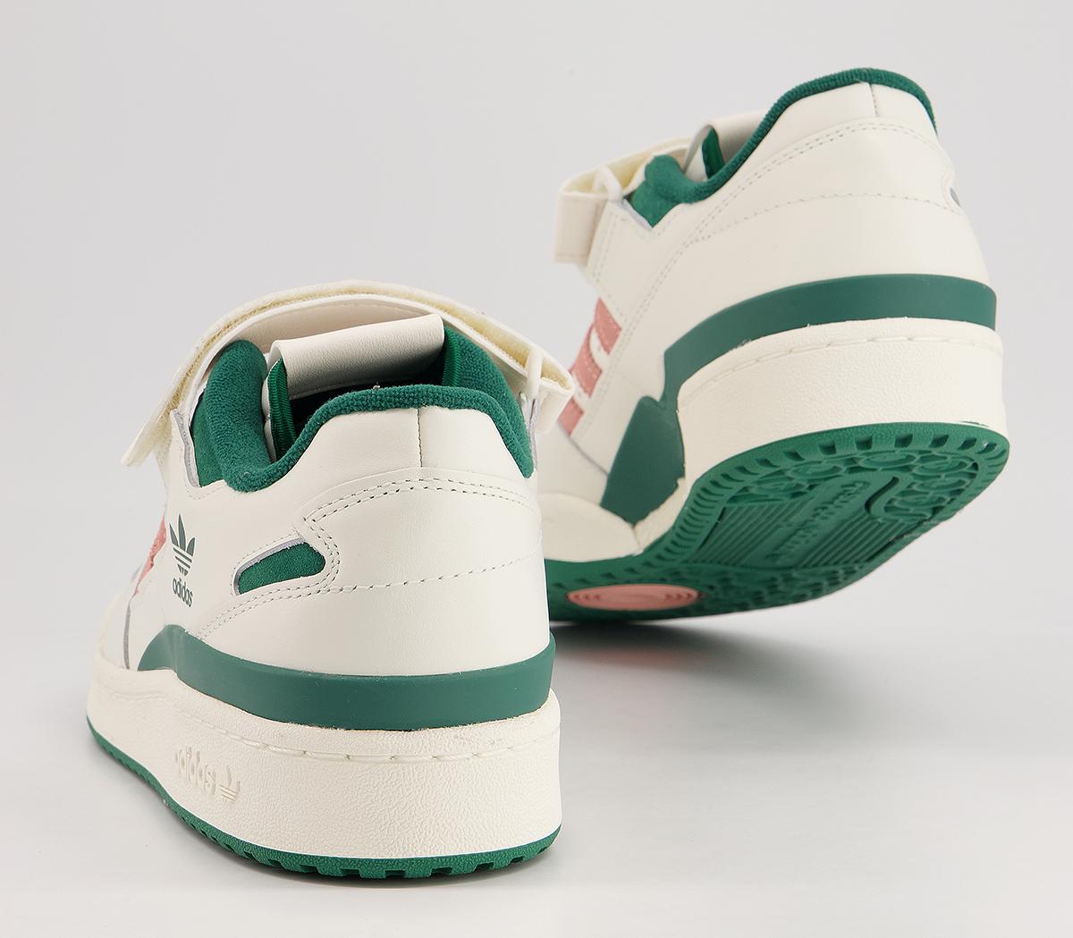 adidas Forum 84 Low Trainers adidas Forum 84 Low Trainers Off White Peach Green