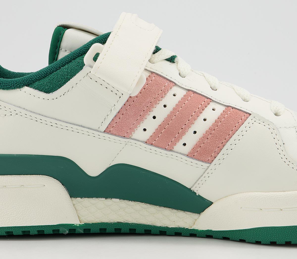 adidas Forum 84 Low Trainers adidas Forum 84 Low Trainers Off White Peach Green