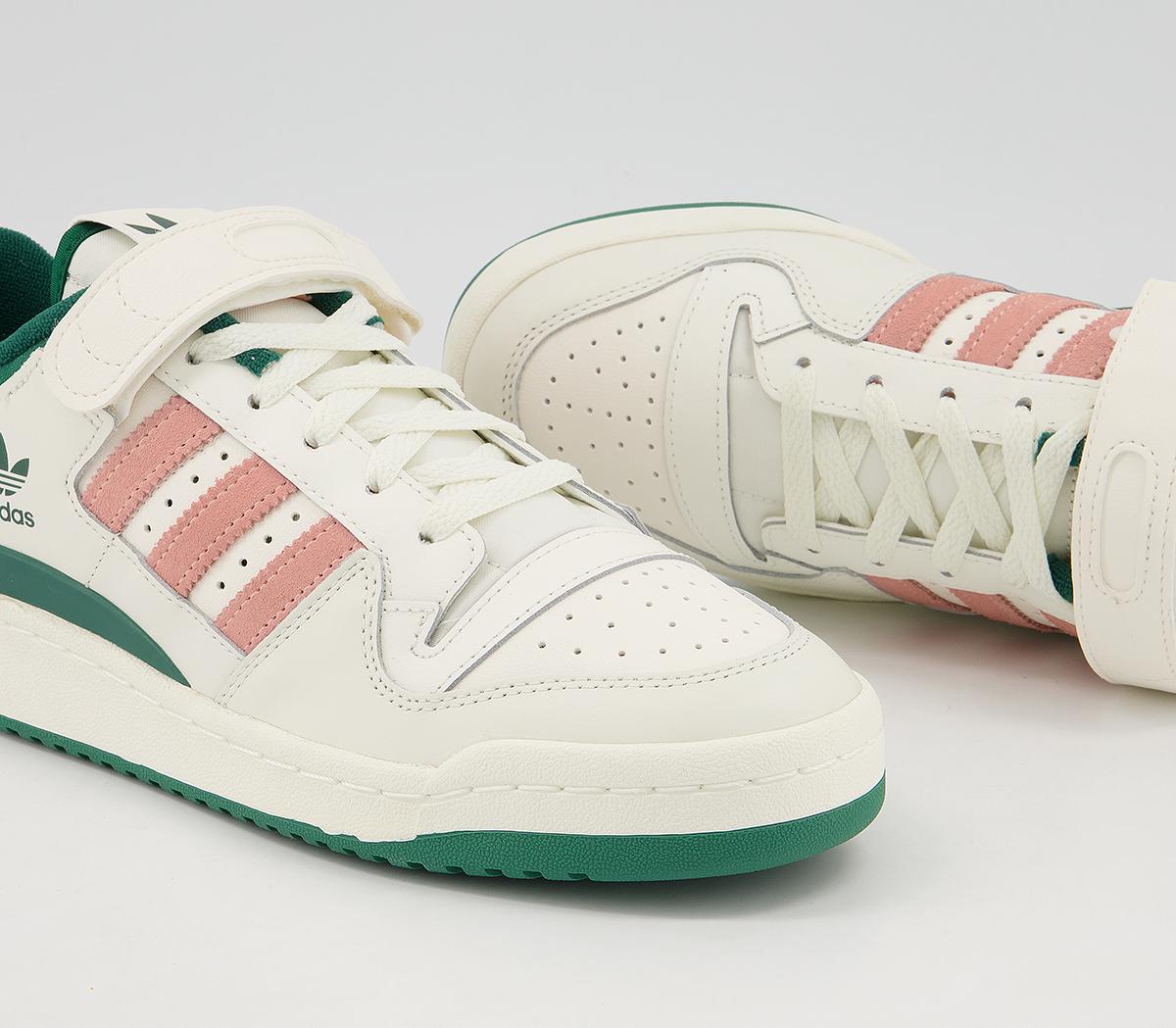 adidas Forum 84 Low Trainers adidas Forum 84 Low Trainers Off White Peach Green