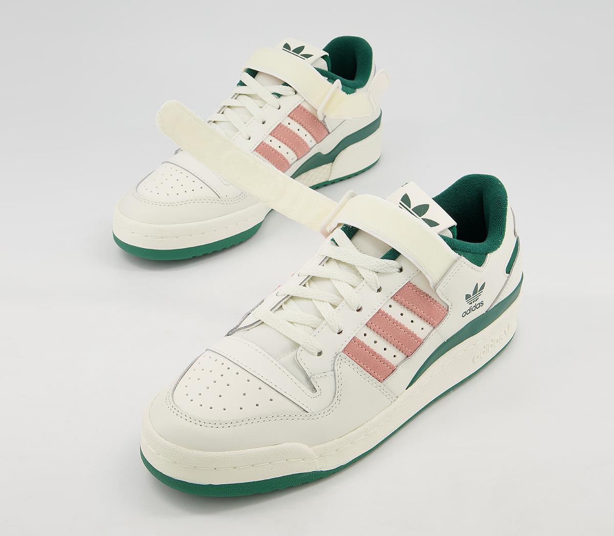 adidas Forum 84 Low Trainers adidas Forum 84 Low Trainers Off White Peach Green