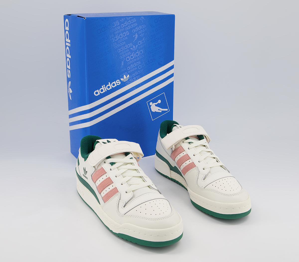 adidas Forum 84 Low Trainers adidas Forum 84 Low Trainers Off White Peach Green