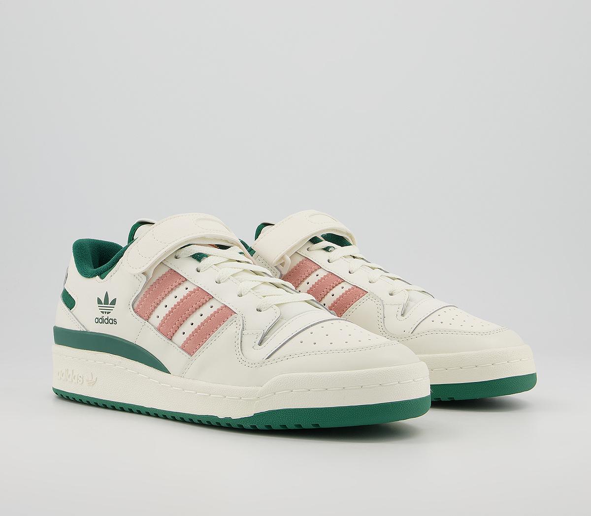 adidas Forum 84 Low Trainers adidas Forum 84 Low Trainers Off White Peach Green