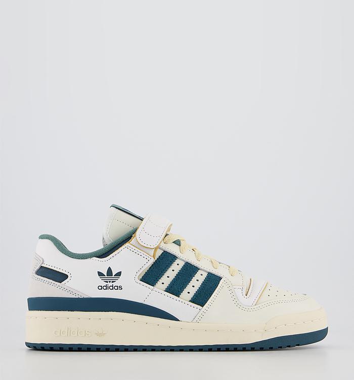 adidas Forum 84 Low Trainers Off White Wild Teal Cream White