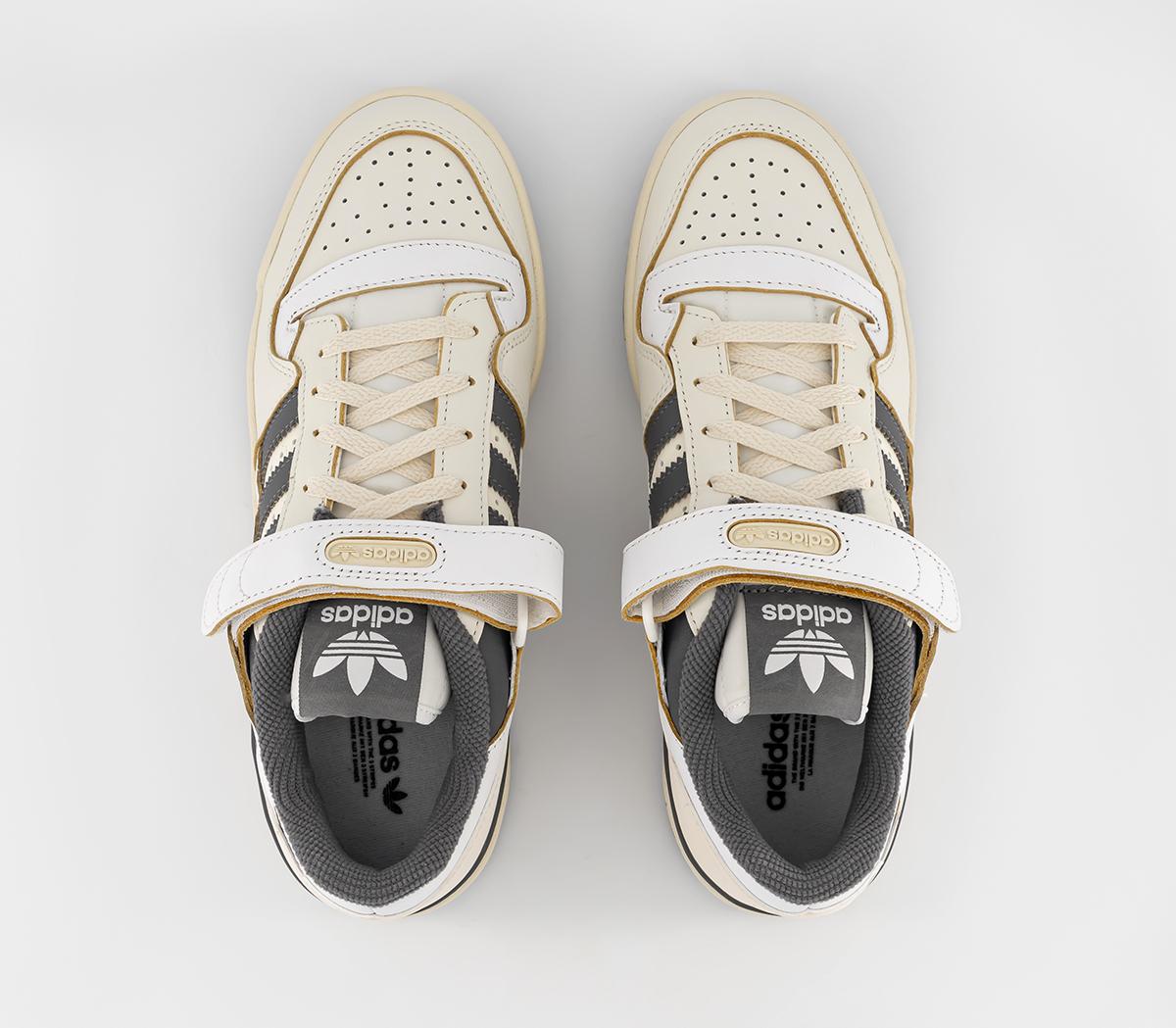 adidasForum 84 Low Trainers Off White Grey White