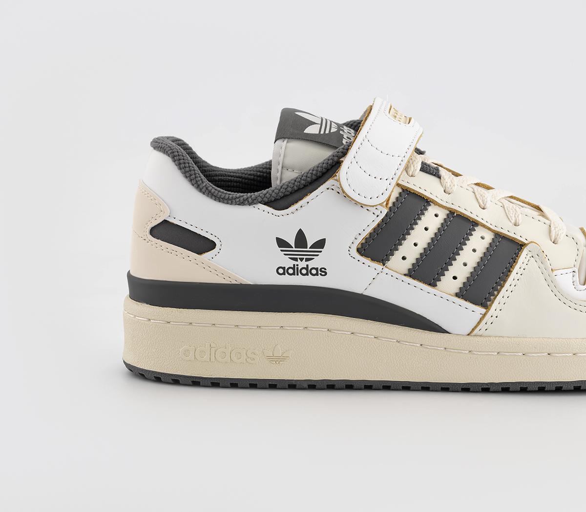 adidasForum 84 Low Trainers Off White Grey White