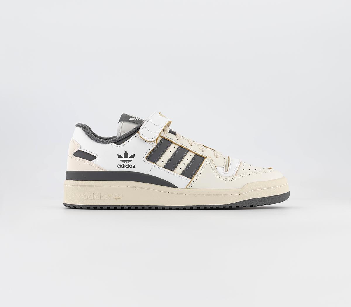 Forum 84 Low Trainers Off White Grey White