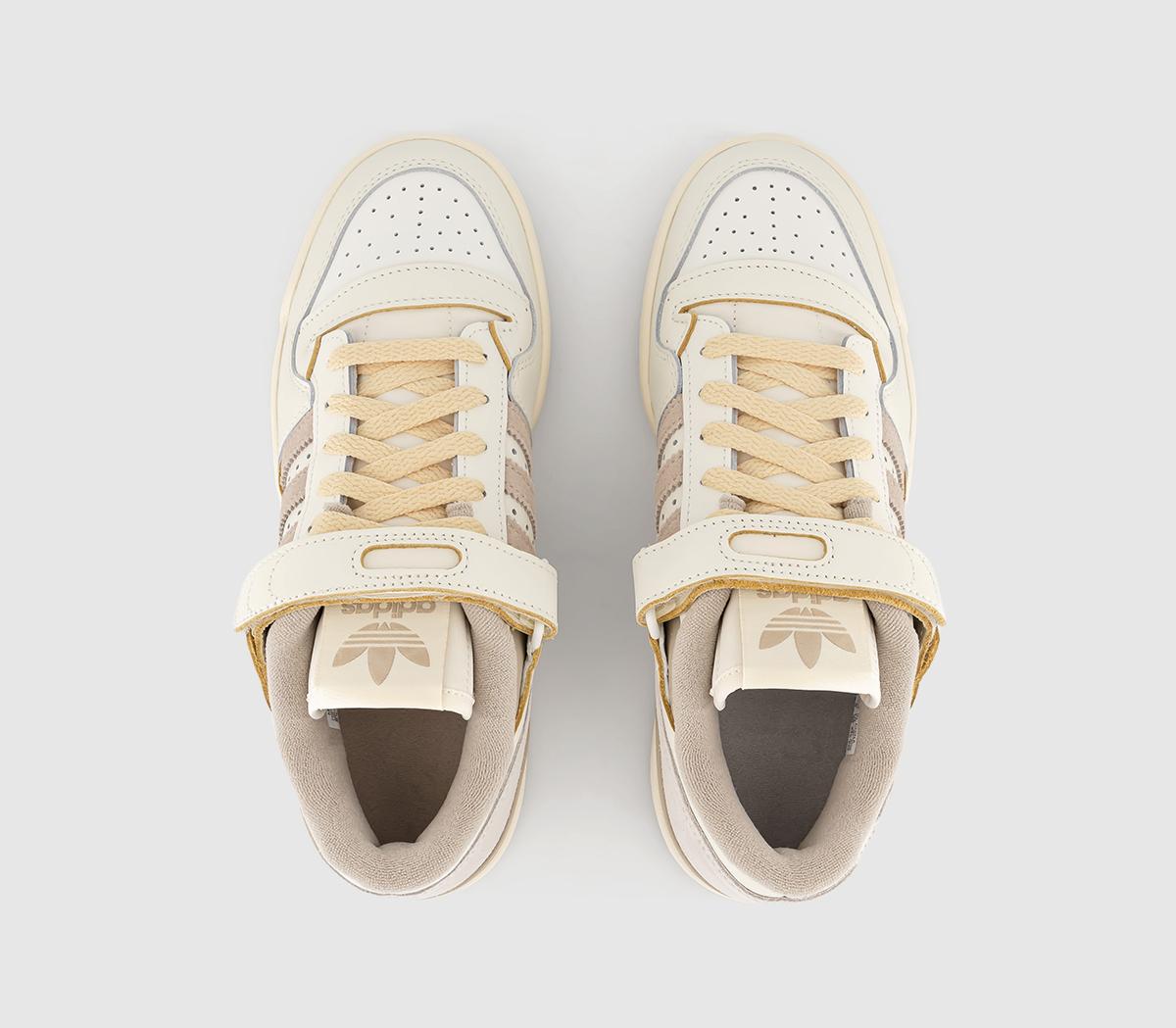 adidas Forum 84 Low Trainers Offwhite Wonder Beige Cream White - Women ...