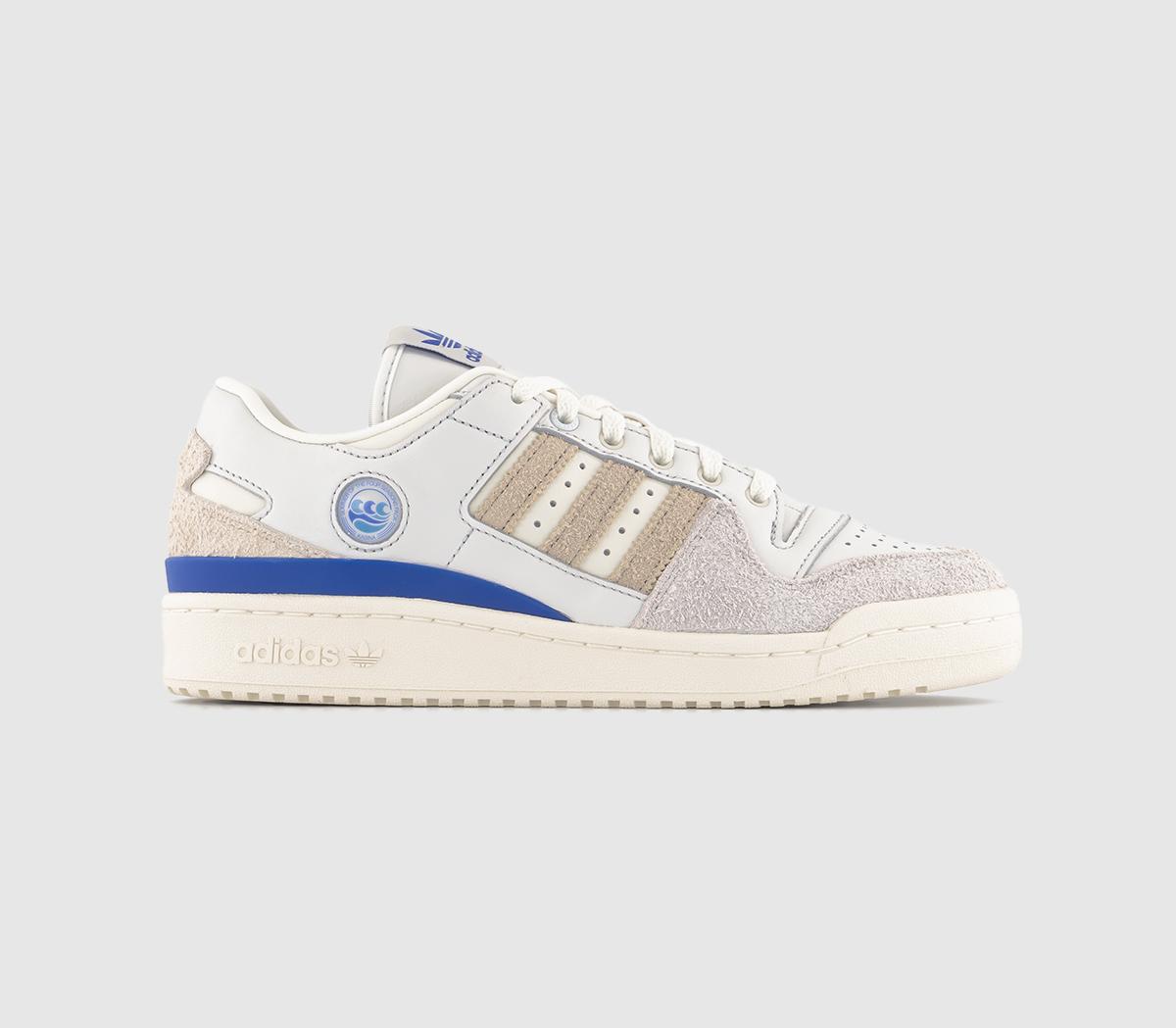 Adidas Mens Forum 84 Low Trainers Off White Grey Onekasina