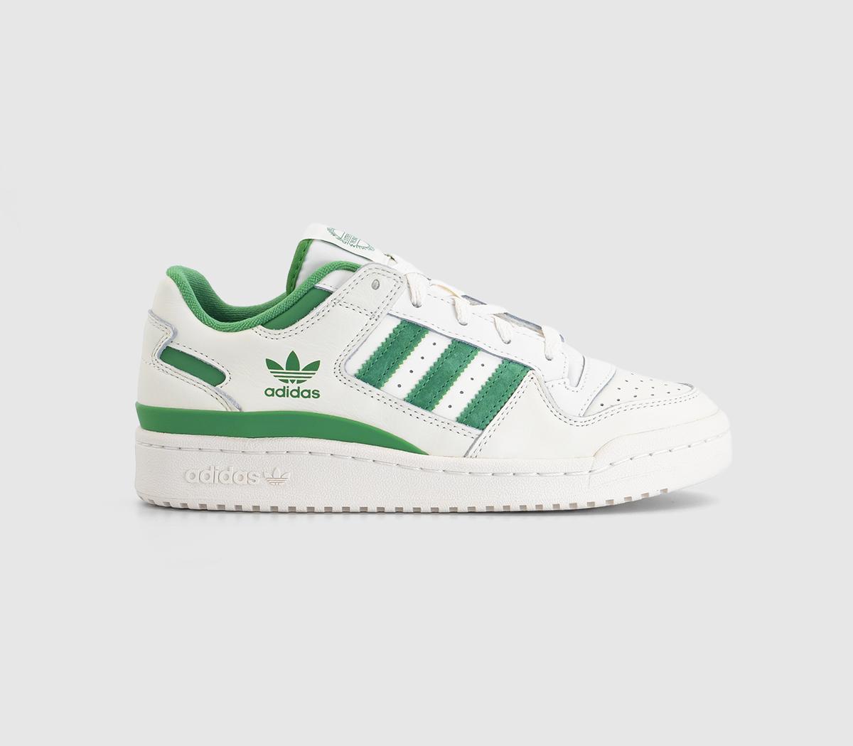 adidasForum 84 Low TrainersCloud White Preloved Green Cloud White