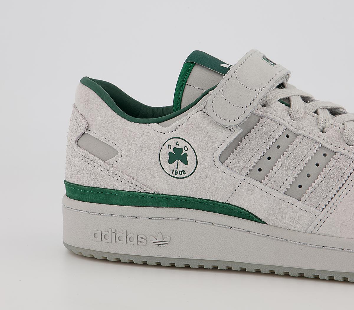 adidas Forum 84 Low Trainers adidas Forum 84 Low Trainers Panathinaikos Grey Dark Green