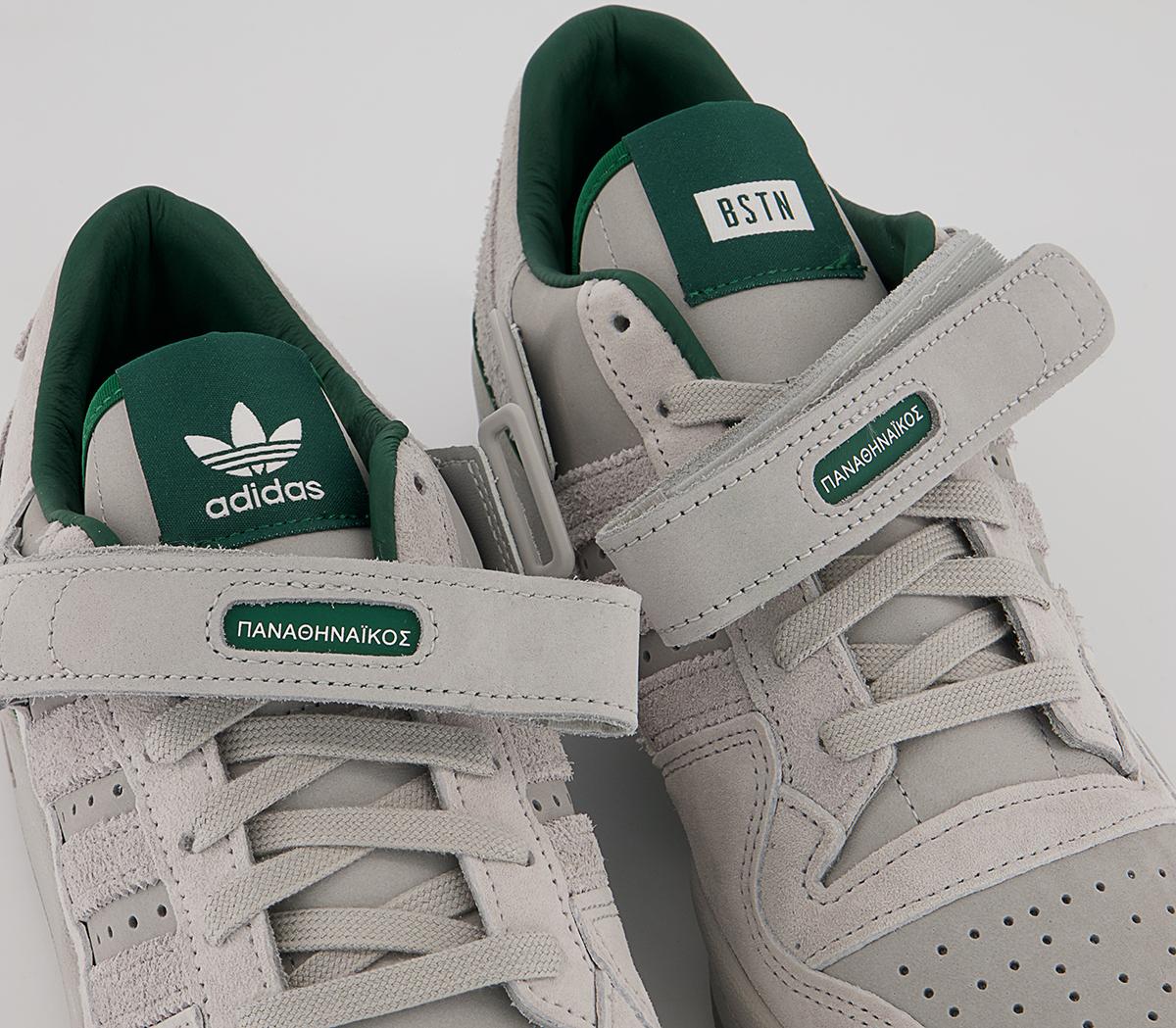 adidas Forum 84 Low Trainers adidas Forum 84 Low Trainers Panathinaikos Grey Dark Green