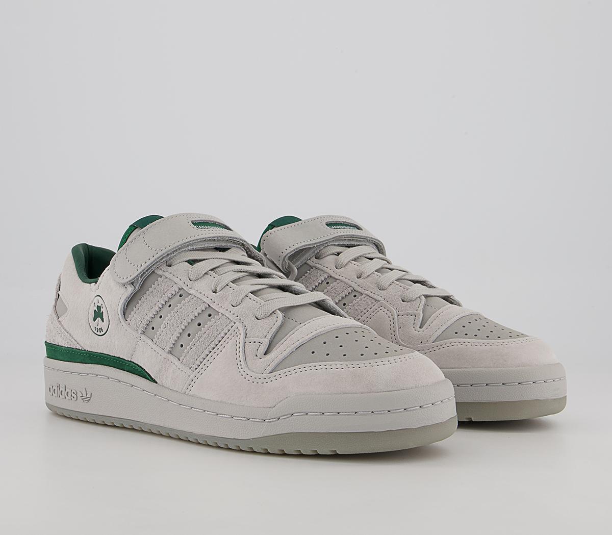 adidas Forum 84 Low Trainers adidas Forum 84 Low Trainers Panathinaikos Grey Dark Green