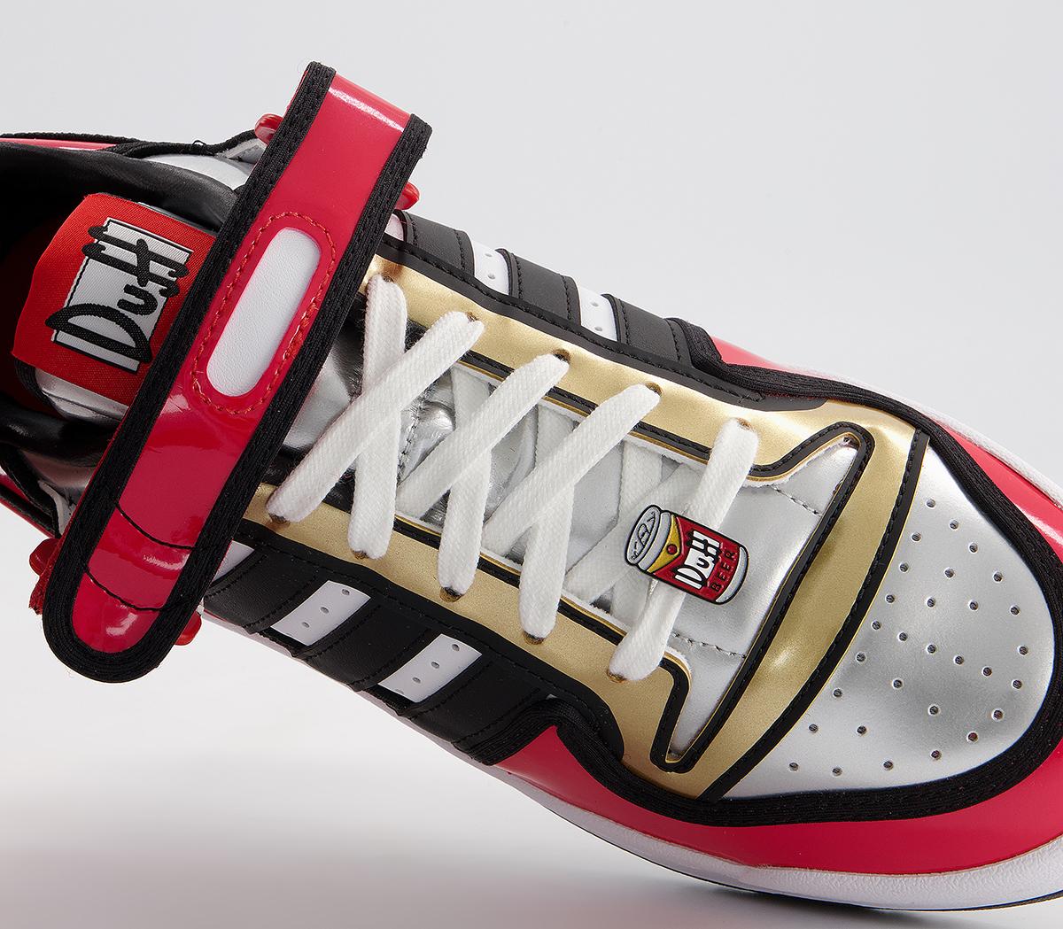 adidas Forum 84 Low Trainers Simpsons Duff Red Core Black Unisex - Main Image