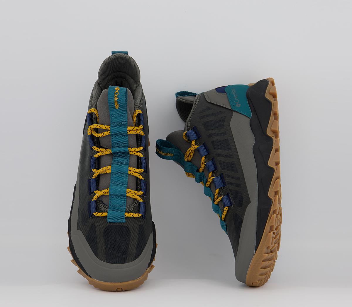 Columbia Sportswear Flow Borough Low Trainers Columbia Sportswear Flow Borough Low Trainers Charcoal Golden Yellow