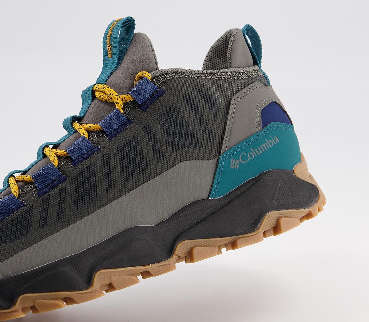 Columbia Sportswear Flow Borough Low Trainers Columbia Sportswear Flow Borough Low Trainers Charcoal Golden Yellow