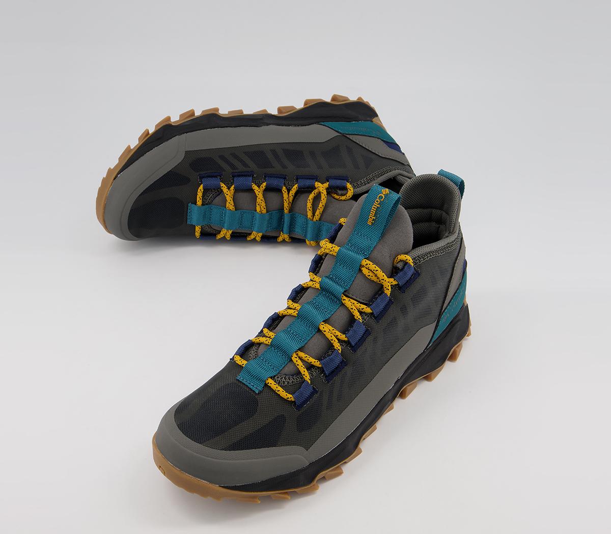 Columbia Sportswear Flow Borough Low Trainers Columbia Sportswear Flow Borough Low Trainers Charcoal Golden Yellow