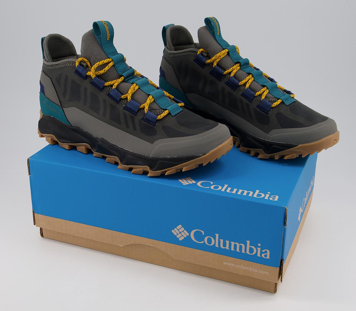Columbia Sportswear Flow Borough Low Trainers Columbia Sportswear Flow Borough Low Trainers Charcoal Golden Yellow