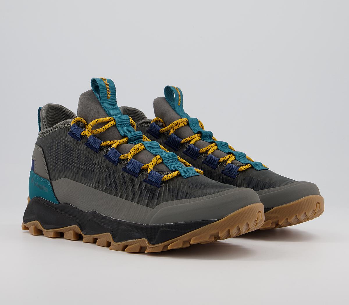 Columbia Sportswear Flow Borough Low Trainers Columbia Sportswear Flow Borough Low Trainers Charcoal Golden Yellow