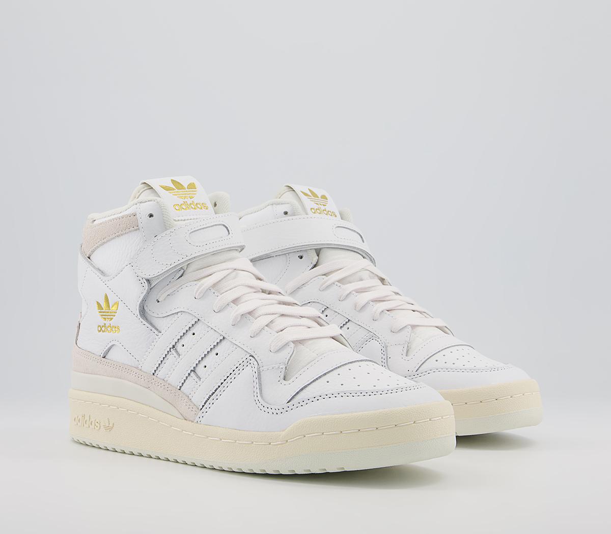 adidas Forum 84 Hi Trainers adidas Forum 84 Hi Trainers White Green