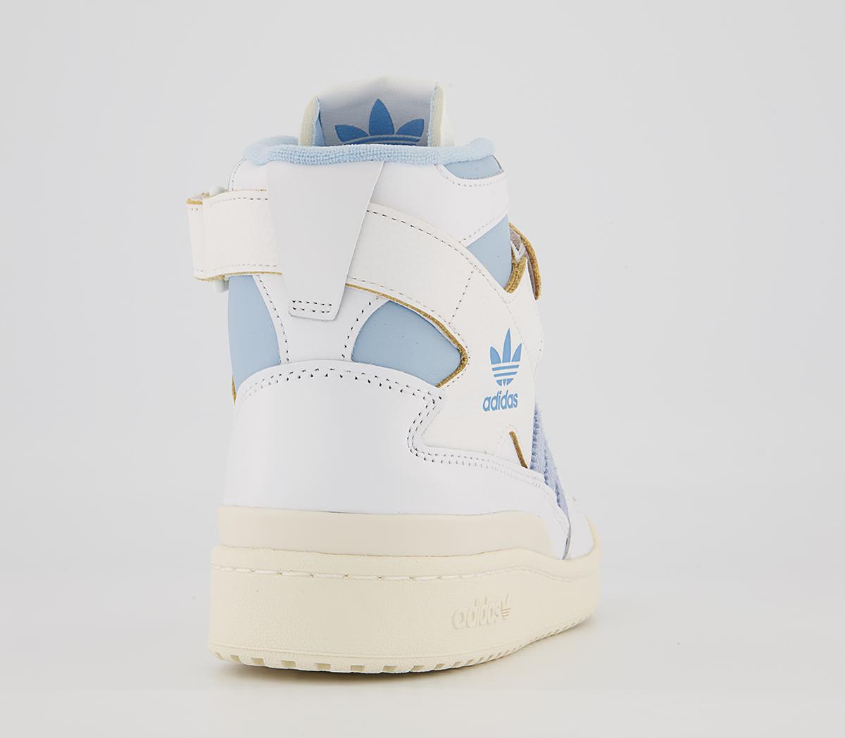 adidas Forum 84 Hi Trainers adidas Forum 84 Hi Trainers White Baby Blue