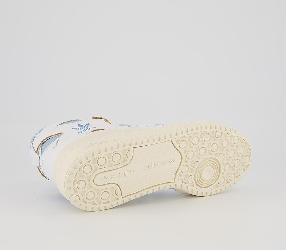 adidas Forum 84 Hi Trainers adidas Forum 84 Hi Trainers White Baby Blue