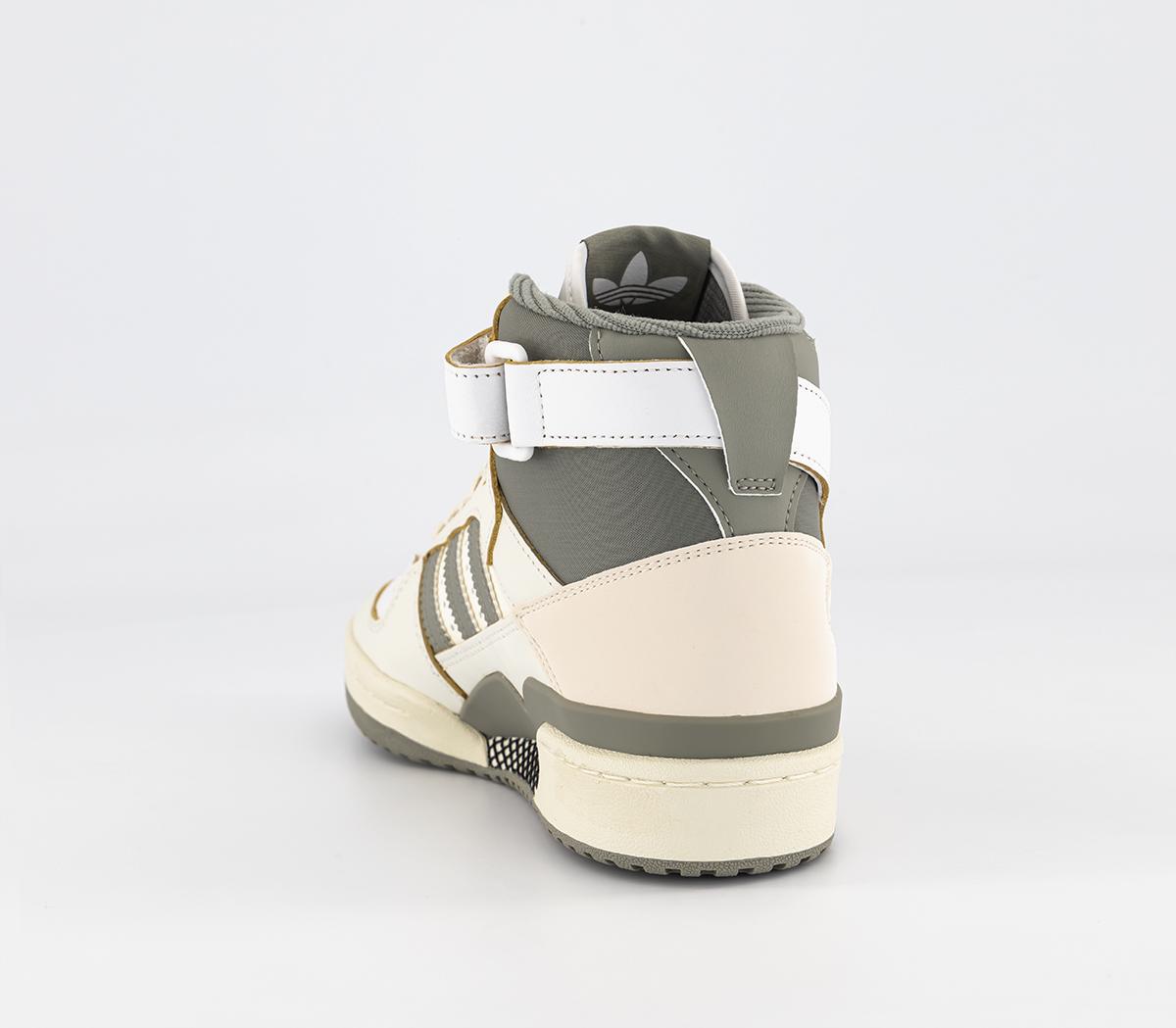 adidasForum 84 Hi TrainersOff White Grey White